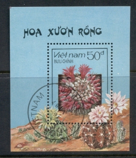 Vietnam-1987-Cacti-Flowers-MS-CTO