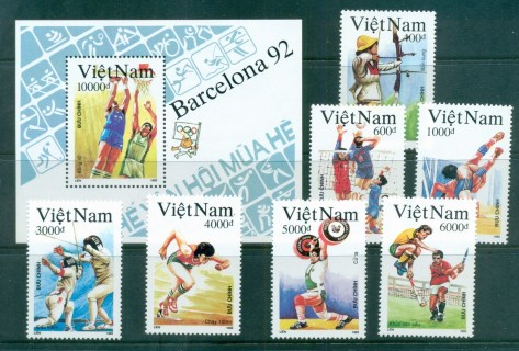 Vietnam-1992-Barcelona-Olympics-MS-MUH-lot83717