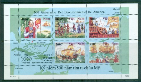 Vietnam-1992-Columbus-Discovery-of-America-500th-Anniv-jpg-MS-MUH-lot83715