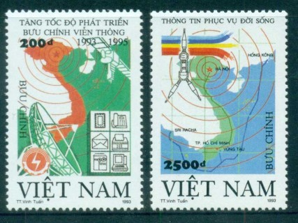 Vietnam-1993-Communications-MUH-lot83735