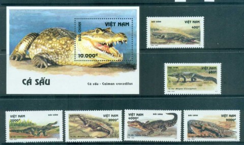 Vietnam-1994-Crocodiles-MS-MUH-lot83761