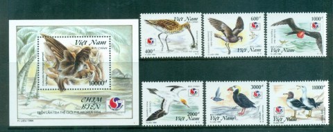 Vietnam-1994-Water-Birds-MS-MUH-lot83769