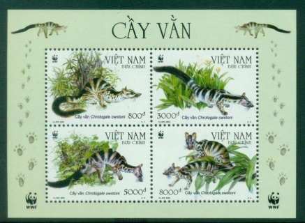 Vietnam-2005-WWF-Owstons-Palm-Civet-MS-MUH