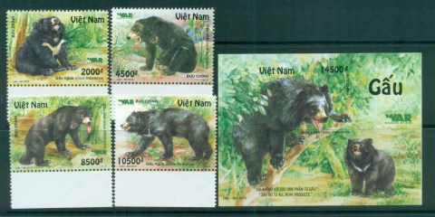 Vietnam-2012-Asian-Black-Bear-MS-MUH-lot82600