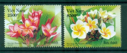 Vietnam-2012-Frangipani-Flowers-MUH-lot82609