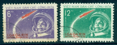 Vietnam-North-1961-Yuri-Gagarins-Space-Flight-FU-lot33868