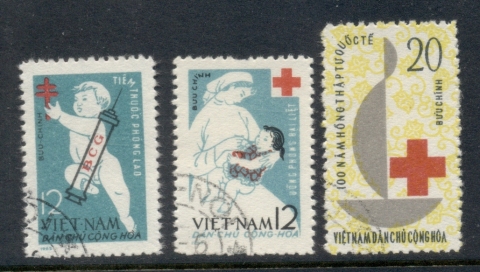 Vietnam-North-1963-Red-Cross-Centenary-fu