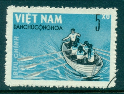 Vietnam-North-1964-5xu-Rowing-1-4-FU-lot33848