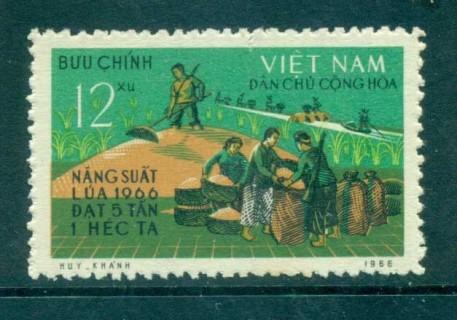 Vietnam-North-1967-Rice-Harvest-MUH-lot83684