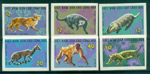 Vietnam-North-1967-Wild-Animals-IMPERF-MUH-lot83688