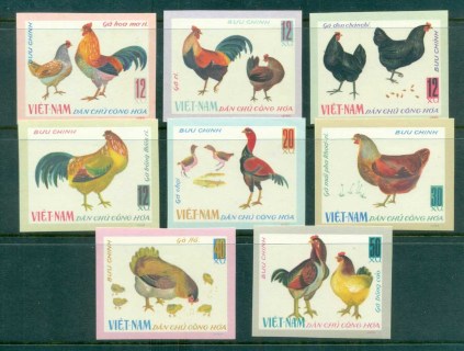 Vietnam-North-1968-Chickens-IMPERF-MUH-lot83693