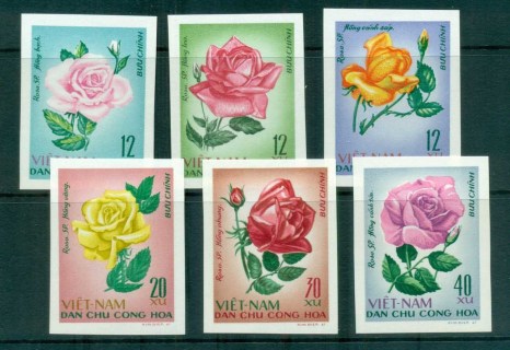 Vietnam-North-1968-Roses-IMPERF-MUH-lot83696