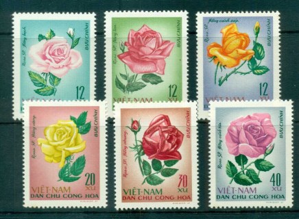 Vietnam-North-1968-Roses-MUH-lot83695