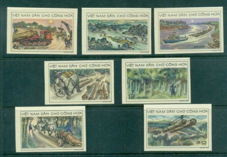 Vietnam-North-1969-Timber-Industry-IMPERF-MUH-lot83707