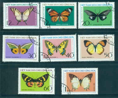 Vietnam-North-1976-Butterflies-FU-lot33879