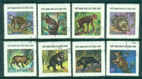 Vietnam-North-1976-Wild-Animals-FU-lot33846