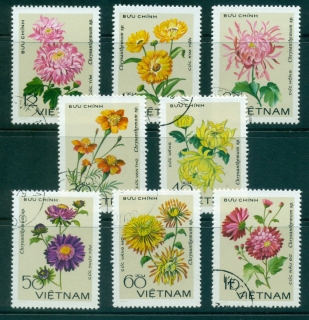 Vietnam-North-1978-Chrysanthemums-FU-lot33932