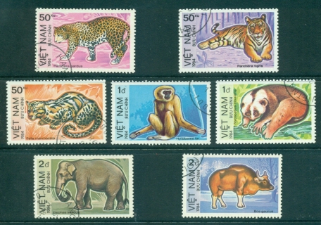 Vietnam-North-1984-Endangered-Animals-FU-lot33904