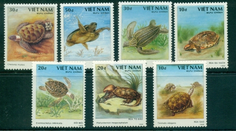 Vietnam-North-1989-Turtles-MUH-lot33939