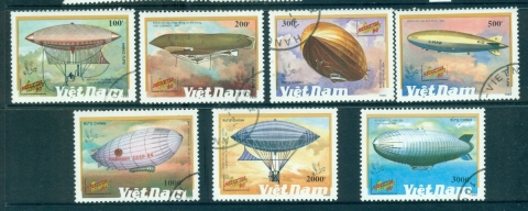 Vietnam-North-1990-Airships-FU-lot33907