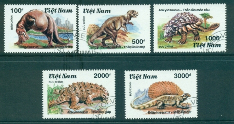 Vietnam-North-1990-Dinosaurs-FU-lot33903