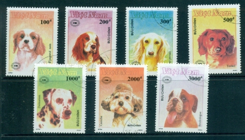 Vietnam-North-1990-Dogs-FU-lot33906