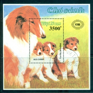 Vietnam-North-1990-Dogs-NZ-90-MS-FU-lot33923