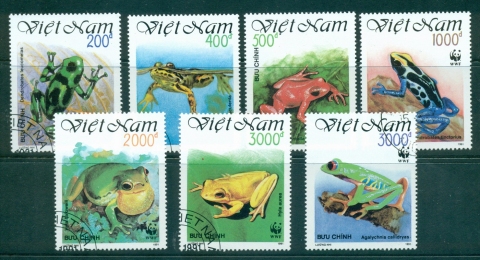 Vietnam-North-1991-Frogs-FU-lot33931