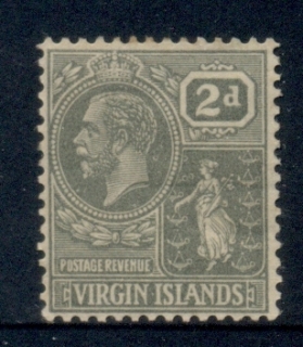 Virgin-Is-1922-28-KGV-Colonial-Seal-2d-browned-gum-MLH