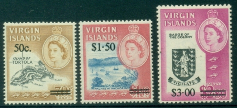 Virgin-Is-1966-QEII-Pictorial-Views-Surcharged-MLH