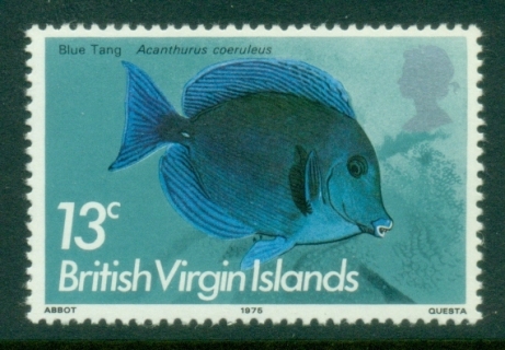 Virgin-Is-1975-Pictorial-Fish-13c-Blue-Tang-MLH