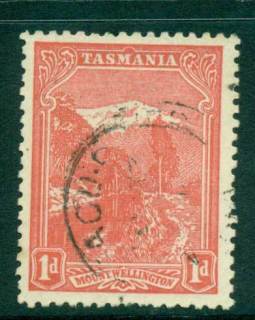 Tasmania-1899-1912-1d-Red-Pictorial-Mt-Wellington-FU-Lot28210