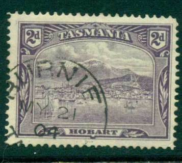 Tasmania-1899-1912-2d-Violet-Pictorial-Hobart-FU-Lot28213