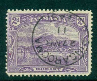 Tasmania-1899-1912-2d-Violet-Pictorial-Hobart-FU-Lot28215