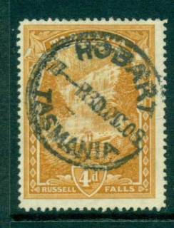 Tasmania-1899-1912-4d-Orange-Pictorial-Russell-Falls-FU-Lot28232