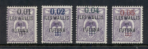 Wallis & Futuna 1922 Kagu Bird Surch
