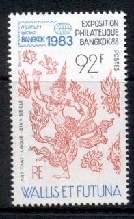 Wallis-Futuna-1983 Bangkok Stamp Show, Thai Dancer