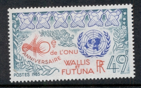 Wallis-Futuna-1985 UN 40th Anniv.