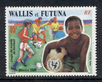 Wallis-Futuna-1986 World Cup Soccer, Mexico UNICEF