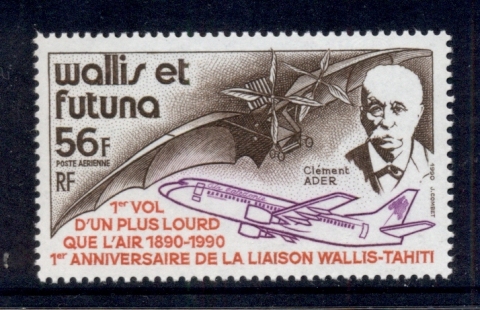 Wallis-Futuna-1990 Wallis-Tahiti Airmail