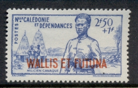 Wallis & Futuna 1941 Vichy Issue 2.50+1f