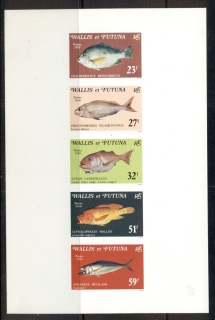 Wallis-Futuna-1980 Fish, Proof on card