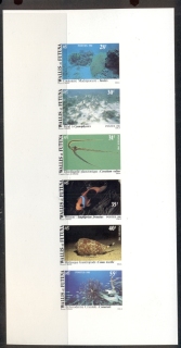 Wallis-Futuna-1981 Fish, Coral, Shell, Proof on card