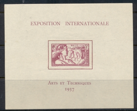 Wallis & Futuna 1937 Colonial Arts Exhibition MS