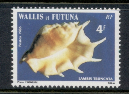 Wallis-Futuna-1986 Seahsells 4f