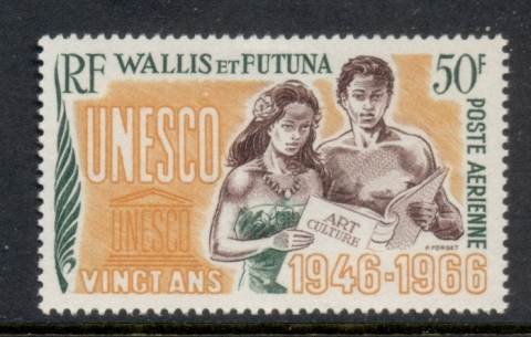 Wallis-Futuna-1966 UNESCO 20th Anniversary