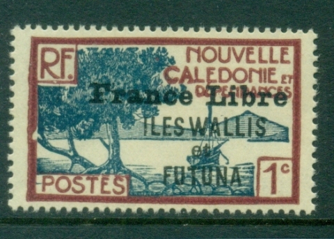 Wallis & Futuna 1941-43 Pictorials Opt France Libre 1c
