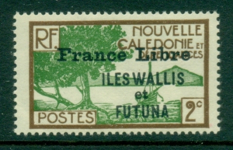 Wallis-Futuna-1941-43 Pictorials Opt France Libre 2c