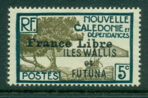 Wallis & Futuna 1941-43 Pictorials Opt France Libre 5c