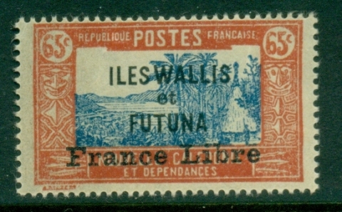 Wallis-Futuna-1941-43 Pictorials Opt France Libre 65c